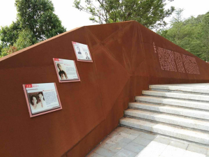 马尾耐候钢挡土墙